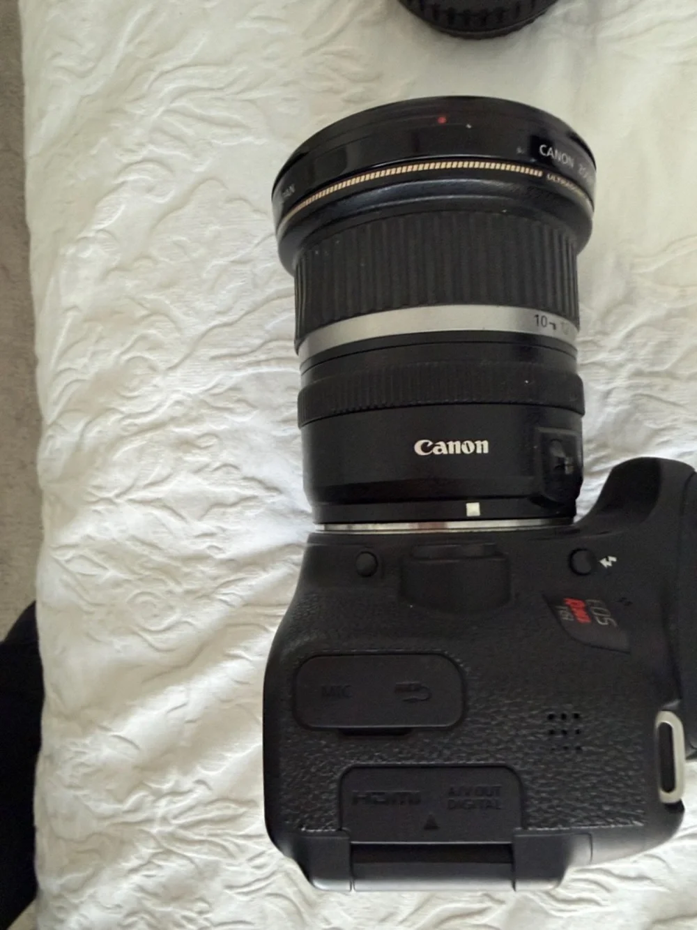 Canon Rebel Eos T6i with 10-22mm Wide-Angle Lens including Speedlite 430 EX II